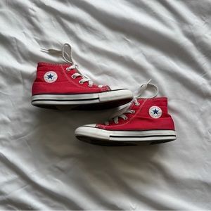 Converse Kids Red High-Top Sneakers